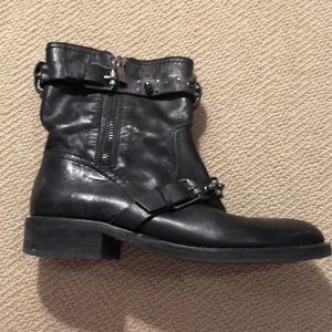 Sam Edelman Black Leather Booties